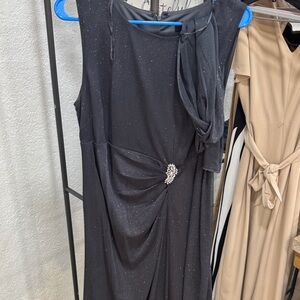 Elegant Black Sleeveless Dress mother of the bride. Worn once